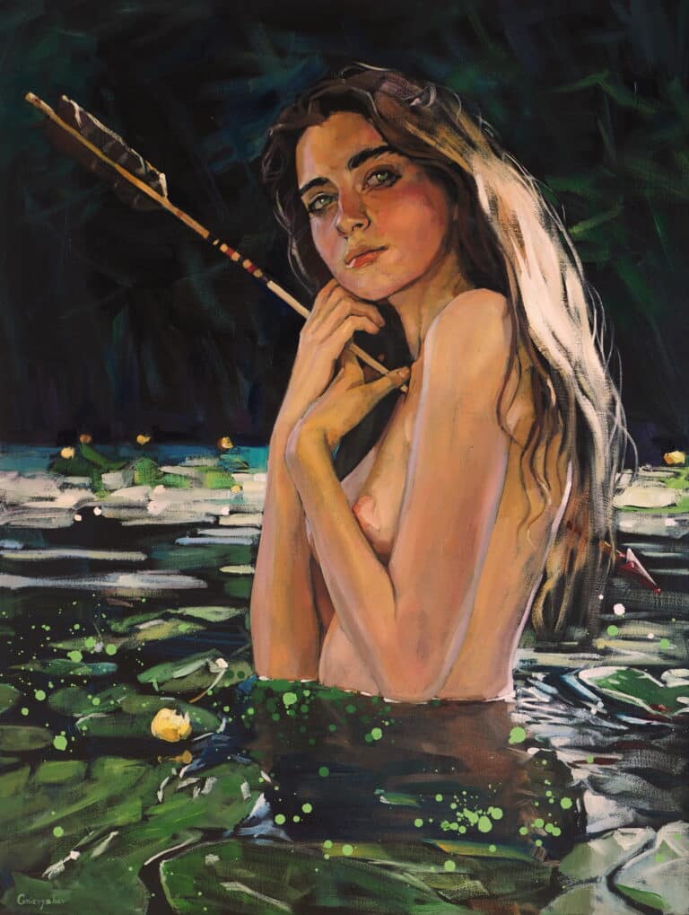 The-Frog-Princess-Oil-on-canvas-80x60-cm