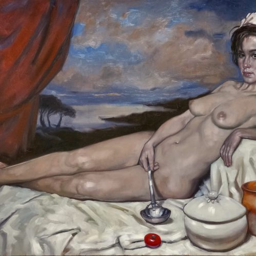 58.-Venus-and-Mars-II-Oil-acrylic-and-charcoal-on-canvas-.-200-by-150-cm-