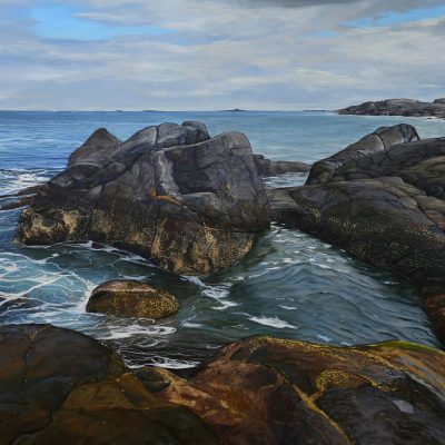 Kolbjorn-Haseth_Yhe-Sea-Makes-Sculpures_Acrylic-on-canvas_80x120-cm_2025