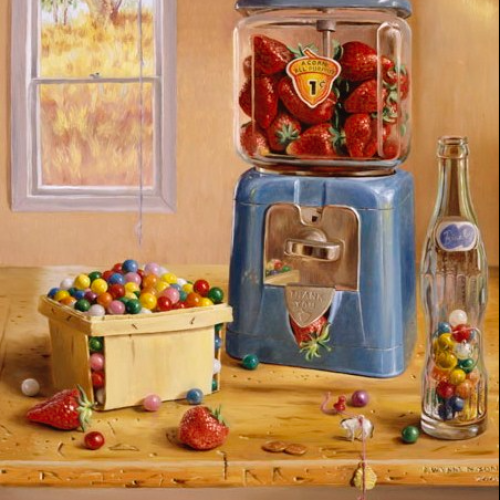 Strawberry-machine-painting